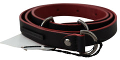 Costume National Elegant Dual-Tone Leather Belt - Retail Flare