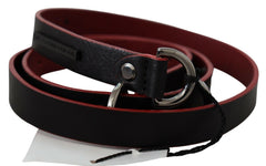 Costume National Elegant Dual-Tone Leather Belt - Retail Flare