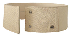GF Ferre Elegant Off-White Fashion Belt - Retail Flare