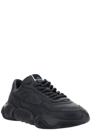 Valentino Elevated Elegance Low-Top Leather Sneakers - Retail Flare