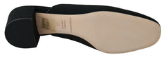 Dolce & Gabbana Chic Black Grosgrain Slide Sandals - Retail Flare