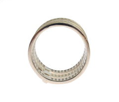 Nialaya Silver Crystal Adorned Statement Ring - Retail Flare