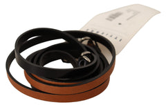 Costume National Elegant Brown Leather Fashion Belt - Retail Flare