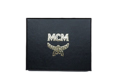 MCM Spectrum Diamond Mini Neon Yellow Visetos Leather Card Case Holder Wallet - Retail Flare