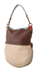 EBARRITO Chic Multicolor Leather Tote with Gold Accents - Retail Flare