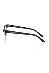 Frankie Morello Black Acetate Unisex Eyeglass Frame - Retail Flare