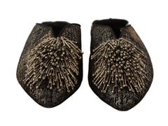 Paola D'Arcano Golden Enchantment Leather Flats - Retail Flare