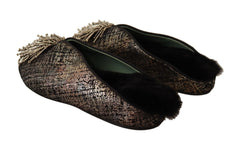 Paola D'Arcano Golden Enchantment Leather Flats - Retail Flare