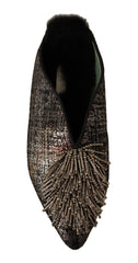 Paola D'Arcano Golden Enchantment Leather Flats - Retail Flare