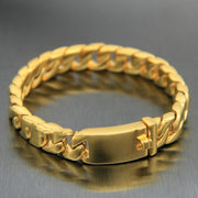 Bold Titanium Steel Chain Bracelet design detail – Modern Look