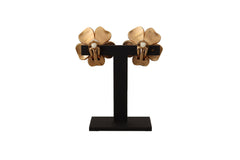 Dolce & Gabbana Elegant Floral Crystal Pearl Clip-On Earrings - Retail Flare