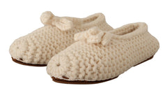 Dolce & Gabbana Chic Wool Knit Ballerina Flats - Retail Flare