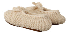 Dolce & Gabbana Chic Wool Knit Ballerina Flats - Retail Flare
