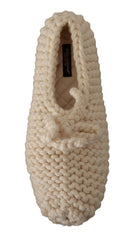 Dolce & Gabbana Chic Wool Knit Ballerina Flats - Retail Flare