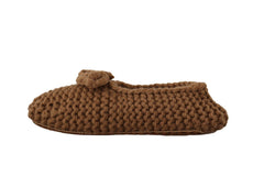 Dolce & Gabbana Elegant Wool Knit Ballerina Flats in Brown - Retail Flare