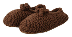 Dolce & Gabbana Elegant Wool Knit Ballerina Flats - Retail Flare