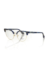 Frankie Morello Blue Metallic Fiber Women Frame - Retail Flare