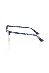 Frankie Morello Blue Metallic Fiber Women Frame - Retail Flare