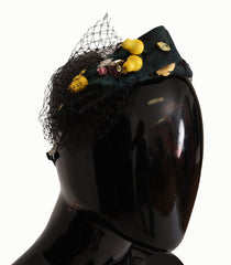Dolce & Gabbana Charming Sicilian Lemon Crystal Headband - Retail Flare