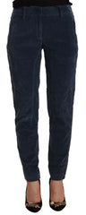 Peserico Elegant Tapered Cotton Blend Pants - Retail Flare