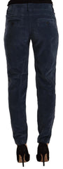 Peserico Elegant Tapered Cotton Blend Pants - Retail Flare