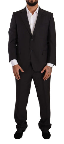 Domenico Tagliente Elegant Dark Grey Two-Piece Suit - Retail Flare