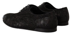 Dolce & Gabbana Elegant Exotic Leather Oxford Shoes - Retail Flare