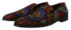 Dolce & Gabbana Multicolor Jacquard Slide-On Loafer Slippers - Retail Flare