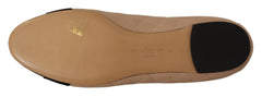 Salvatore Ferragamo Elegant Quilted Leather Flats - Chic Dual-Tone Design - Retail Flare