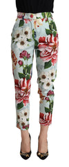 Dolce & Gabbana Elevate Your Chic with Floral Tapered Pants - Retail Flare