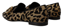 Dolce & Gabbana Elegant Leopard Crystal Gem Loafers - Retail Flare