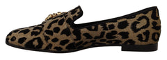 Dolce & Gabbana Elegant Leopard Crystal Gem Loafers - Retail Flare