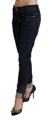 Acht Slim Fit Dark Blue Denim Elegance - Retail Flare