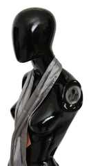 Ermanno Scervino Sleek Silver Silk Neck Scarf for Men - Retail Flare
