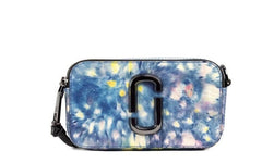 Marc Jacobs The Snapshot bag Watercolor Blue Printed Leather Shoulder Bag Purse - Retail Flare