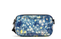 Marc Jacobs The Snapshot bag Watercolor Blue Printed Leather Shoulder Bag Purse - Retail Flare