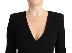 Dsquared² Elegant Black V-Neck Mini Dress - Retail Flare