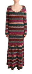 Missoni Multicolor Striped Long Sleeve Sheath Dress - Retail Flare