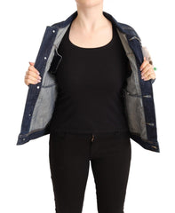 Master Coat Elegant Dark Blue Denim Jacket - Retail Flare