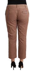 Costume National Chic Tapered Cropped Mid Waist Pants - Retail Flare