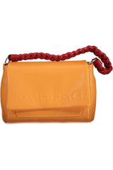 Desigual Chic Orange Shoulder Bag with Contrasting Details - Retail Flare
