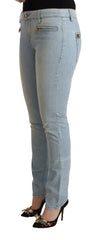 MILA SCHÖN Elegant Slim Fit Cotton Blend Jeans - Retail Flare