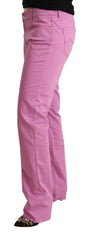 Jacob Cohen Elegant Tapered Pink Denim Jeans - Retail Flare