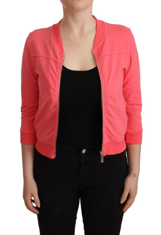 Blumarine Elegant Pink Full Zip Sweater - Retail Flare