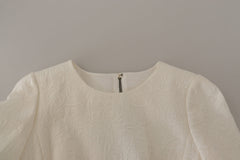Dolce & Gabbana Exquisite Jacquard Midi Dress in White - Retail Flare