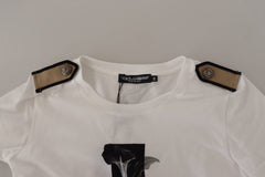 Dolce & Gabbana Elegant Floral Crewneck Cotton Tee - Retail Flare