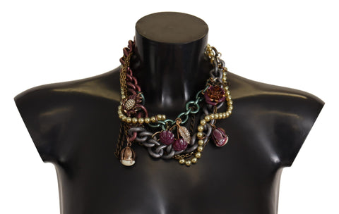 Dolce & Gabbana Sicilian Elegance Gold-Tone Statement Necklace - Retail Flare