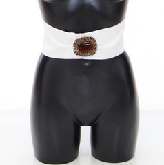 Dolce & Gabbana Embellished Snap Button Waist Belt - Retail Flare