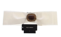 Dolce & Gabbana Embellished Snap Button Waist Belt - Retail Flare