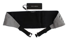 Dolce & Gabbana Elegant Silk Gray Cummerbund - Retail Flare
